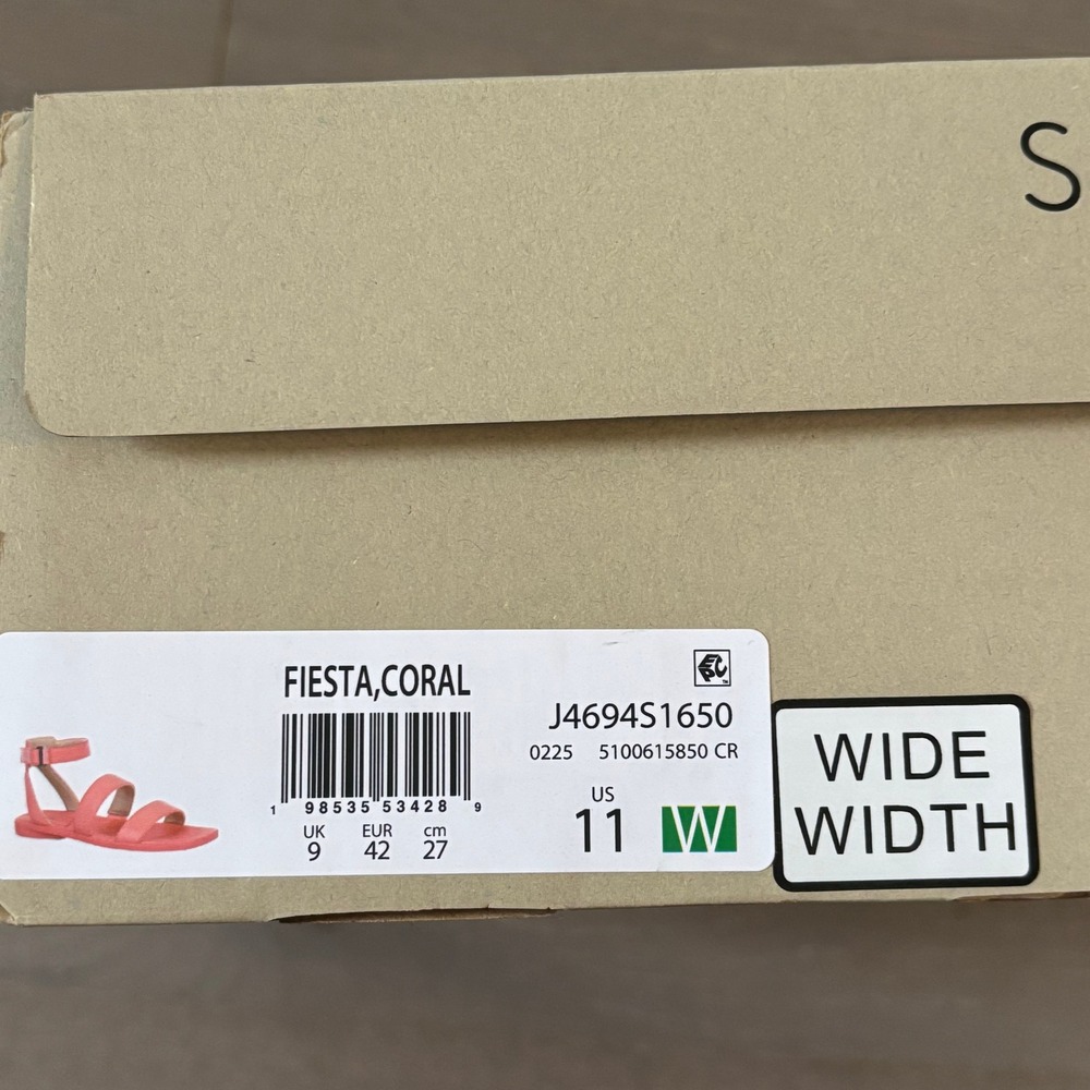 NIB Soul Naturalizer Fiesta Strap Sandal Sz 11W Coral Beach Vacation Resortwear - Picture 4 of 4